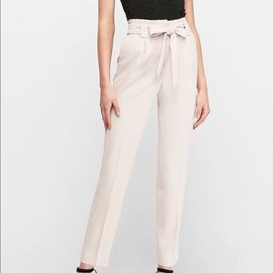 Express High Waisted Paperbag Ankle Pant